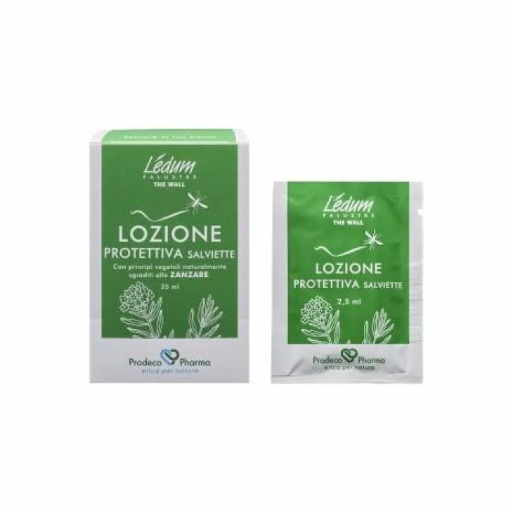 Ledum Palustre The Wall Lozione Protettiva Antizanzare 14 Salviette