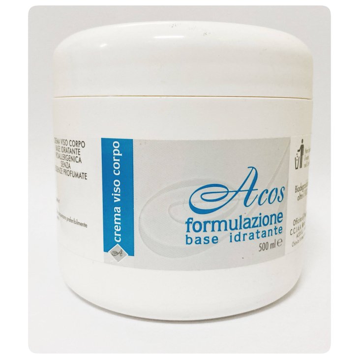 Acos Formulazione Crema Base Idratante Ipoallergenica Corpo e Viso 500 ml
