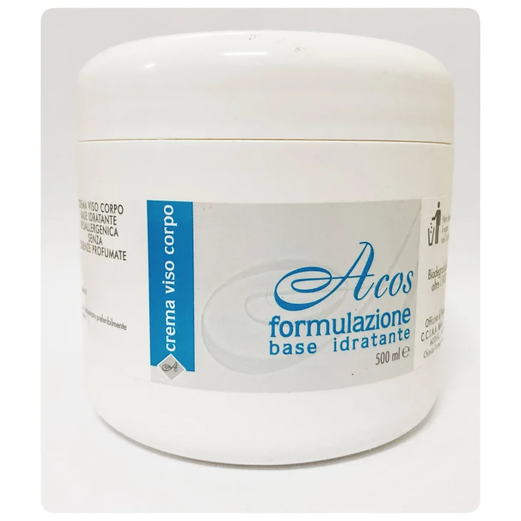 Acos Formulazione Crema Base Idratante Ipoallergenica Corpo e Viso 500 ml