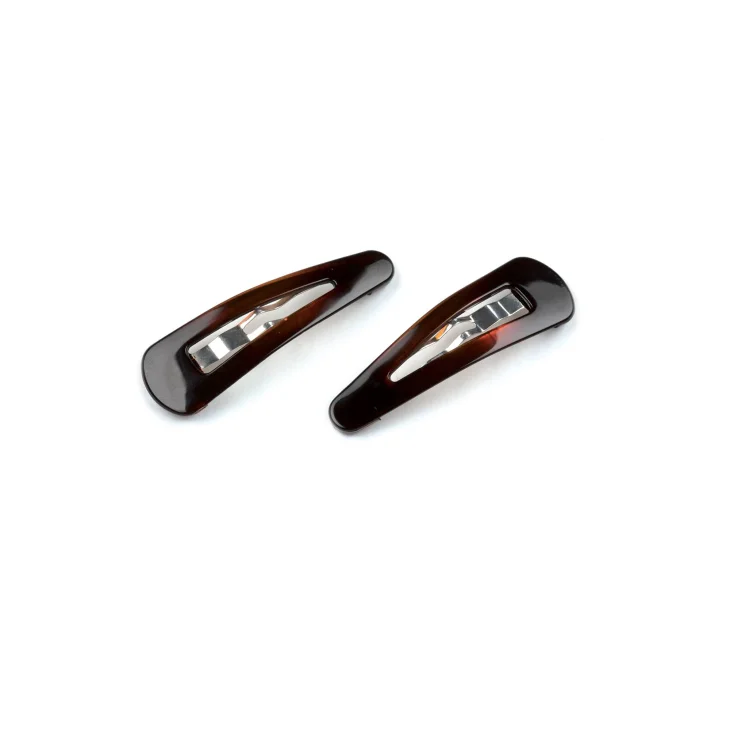 Beautytime Clip Clic Clac Tartarugate Mollette 2 Pezzi