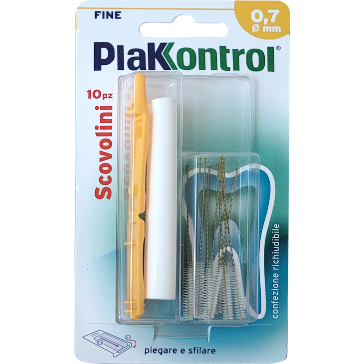 Plakkontrol Minigrip Scovolino 0,7 Mm 10 Pezzi