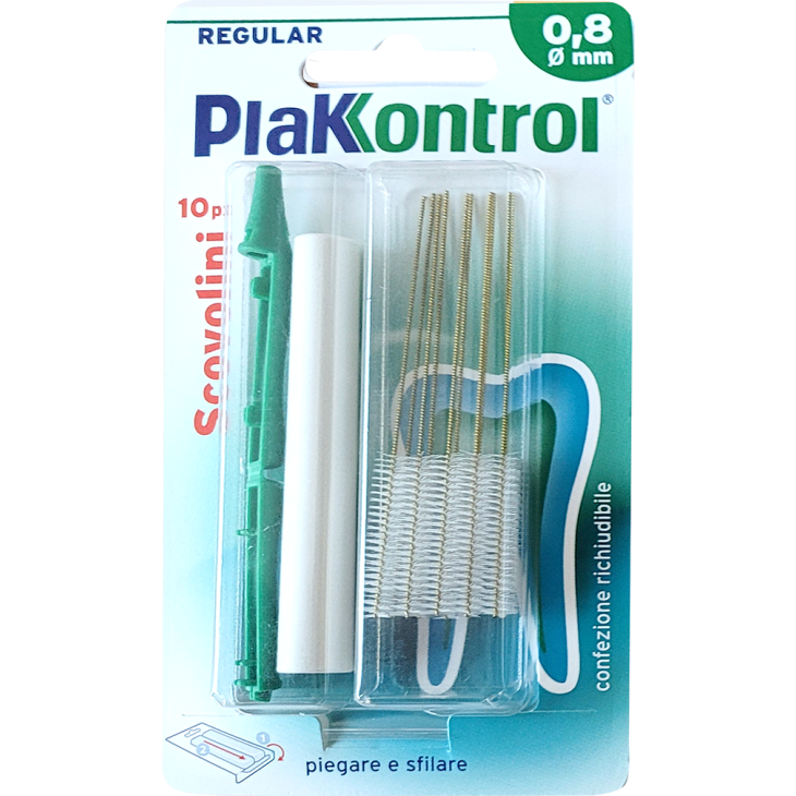 Plakkontrol Minigrip Scovolino 0,8 Mm 10 Pezzi