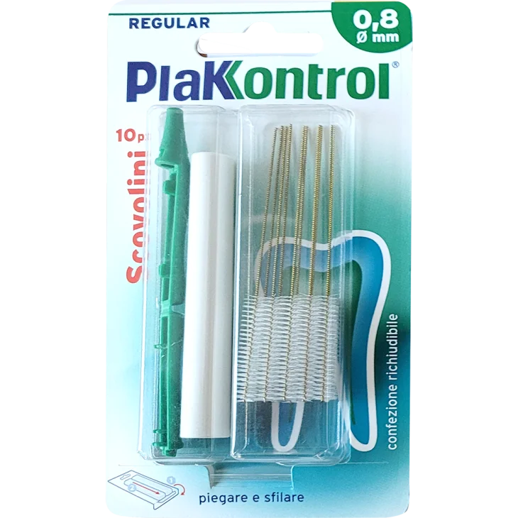 Plakkontrol Minigrip Scovolino 0,8 Mm 10 Pezzi