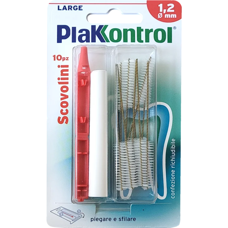 Plakkontrol Minigrip Scovolino 1,2 Mm 10 Pezzi