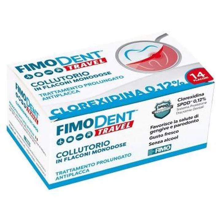 Fimodent Travel Collutorio Clorexidina Spdd 0,12% 14 flaconcini x 10 ml