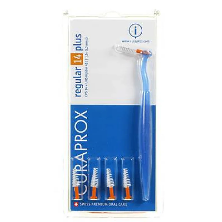 Curaprox Regular 14 plus con 5 Scovolini + Supporto