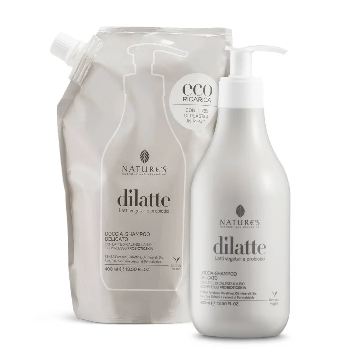Nature's DiLatte Doccia Shampoo Delicato Ricarica 400 ml