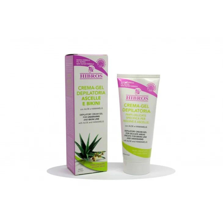 Hibros Crema Gel depilatoria per parti delicate 100 ml