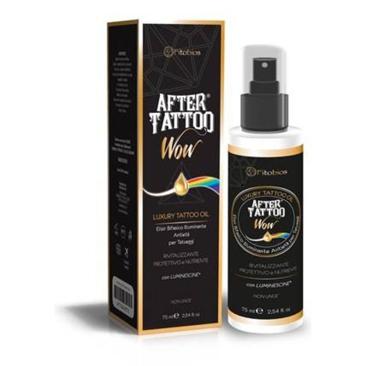 Aftertattoo Wow Spray bifasico illuminante antietà per tatuaggi 75 ml