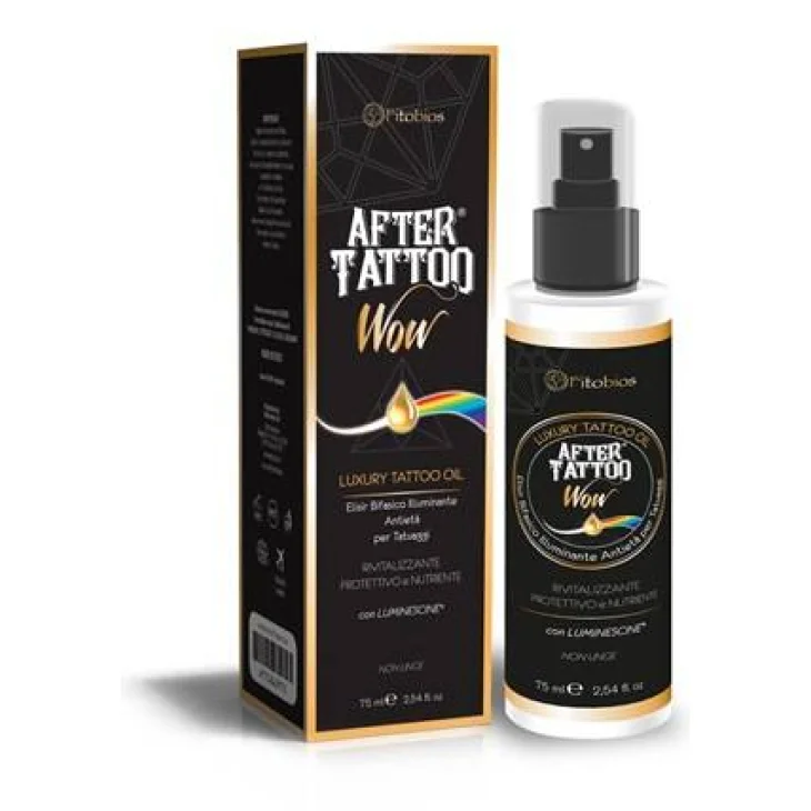 Aftertattoo Wow Spray bifasico illuminante antietà per tatuaggi 75 ml