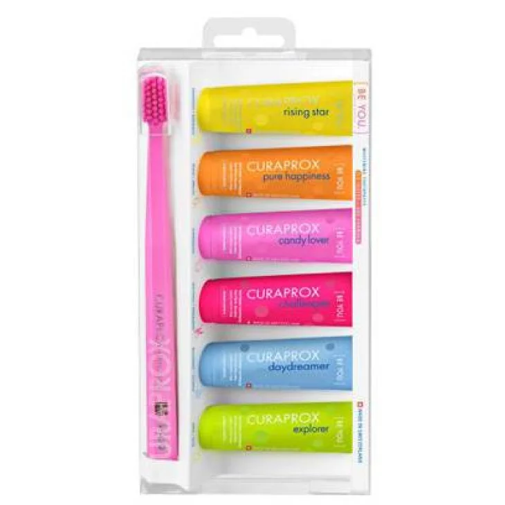 Curaprox Be You Mixed Set 6 Dentifrici Da 10 Ml + 1 Spazzolino Cs 5460