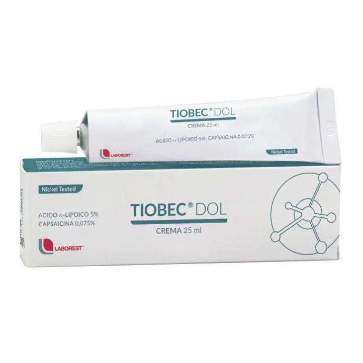 Tiobec Dol Crema antidolorifica per arrossamenti e pelle sensibile 25 ml