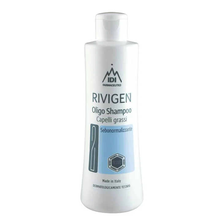 Idi Farmaceutici Rivigen Oligo Shampoo Sebonormalizzante per Capelli Grassi 200 ml