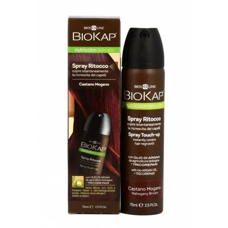 Bios Line Biokap Spray Ritocco Castano Mogano 75 ml