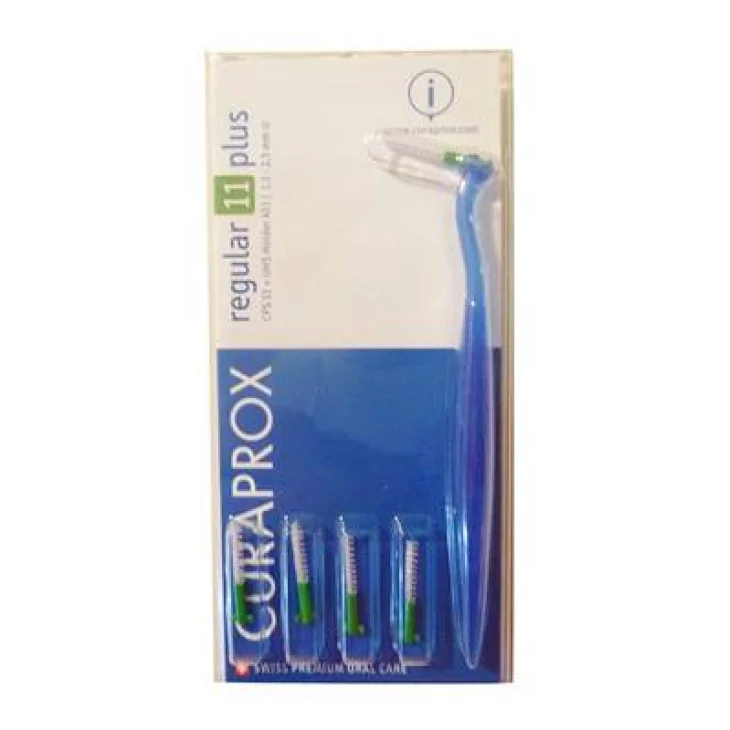 Curaprox Regular 11 Plus Spazzolino Con 5 Scovolini + Supporto