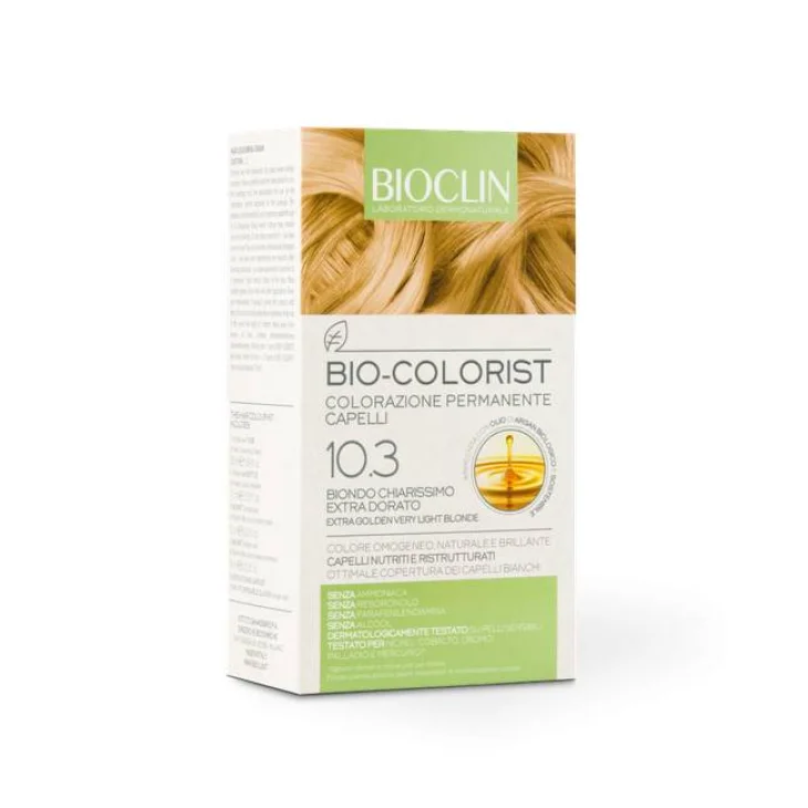 Bioclin Bio Colorist Kit Trattamento Colorante 10.3 Biondo Chiarissimo Extra Dorato