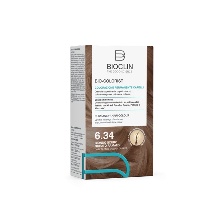 Bioclin Bio-Colorist Colorazione Permanente Capelli Biondo Scuro Dorato Rame 6.34