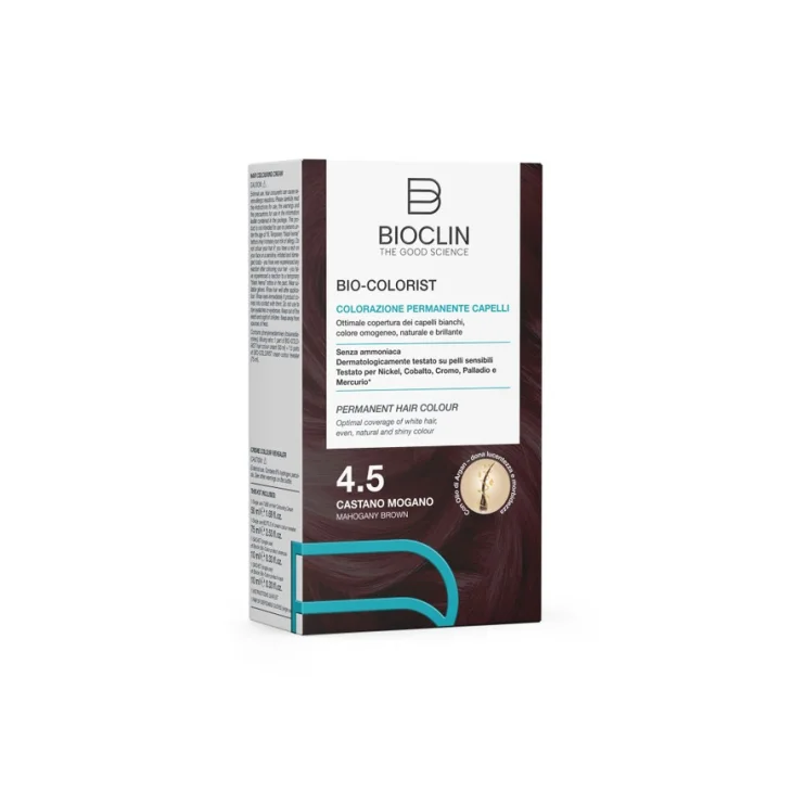 Bioclin Bio-Colorist Colorazione Permanente Capelli Castano Mogano 4.5