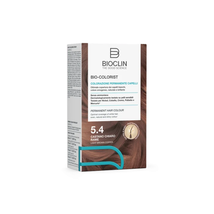 Bioclin Bio-Colorist Colorazione Permanente Capelli Castano Chiaro Rame 5.4 Bioclin Bio-Colorist Colorazione Permanente Capelli Castano Chiaro Rame 5.4