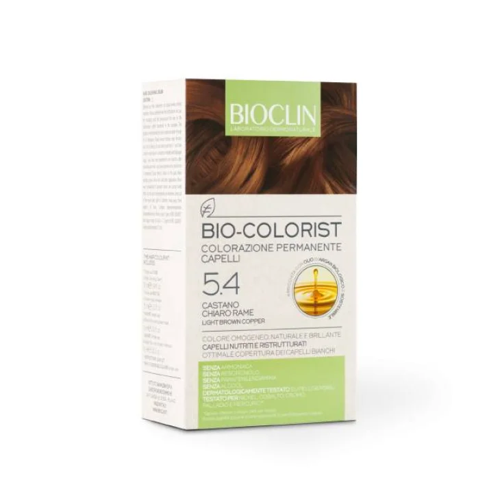 Bioclin Bio Colorist Kit Trattamento Colorante 5.4 Castano Chiaro Rame