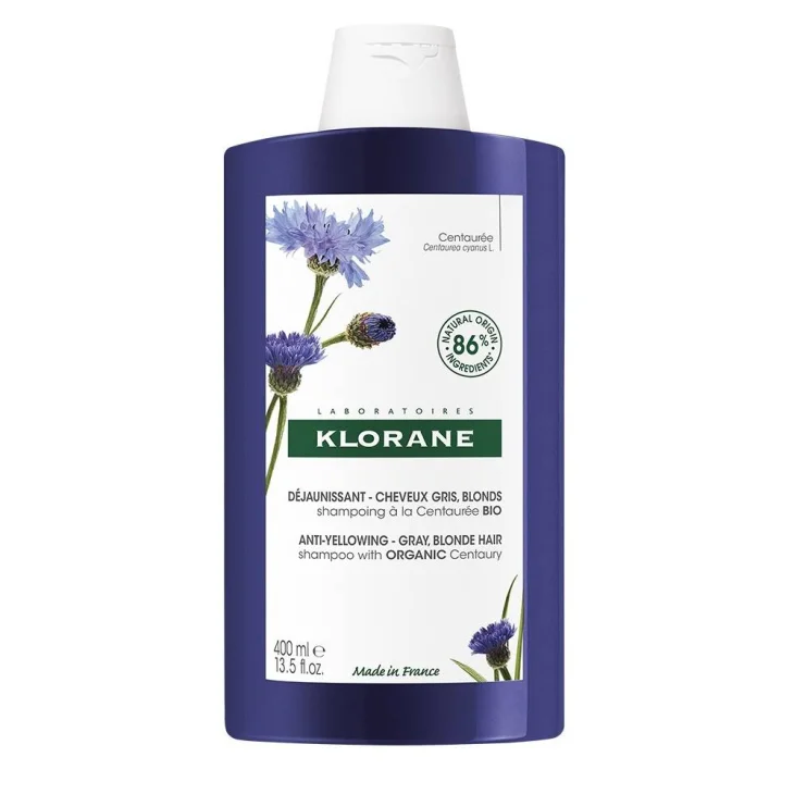 Klorane Shampoo Anti-Ingiallimento alla Centaurea 400 ml