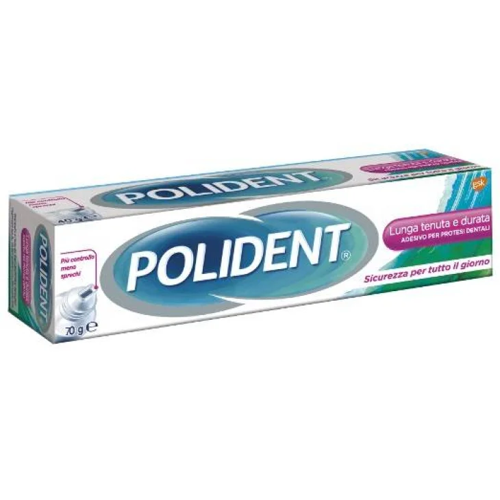 Polident Lunga tenuta Adesivo per protesi dentale 70 g