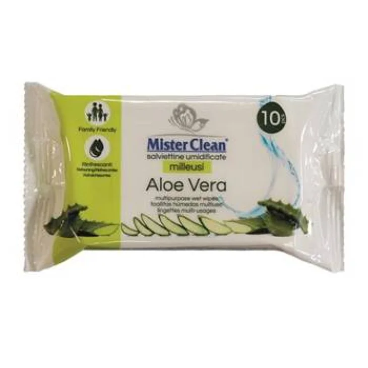 Mister Clean Salviette Disinfettanti Aloe 10 Pezzi