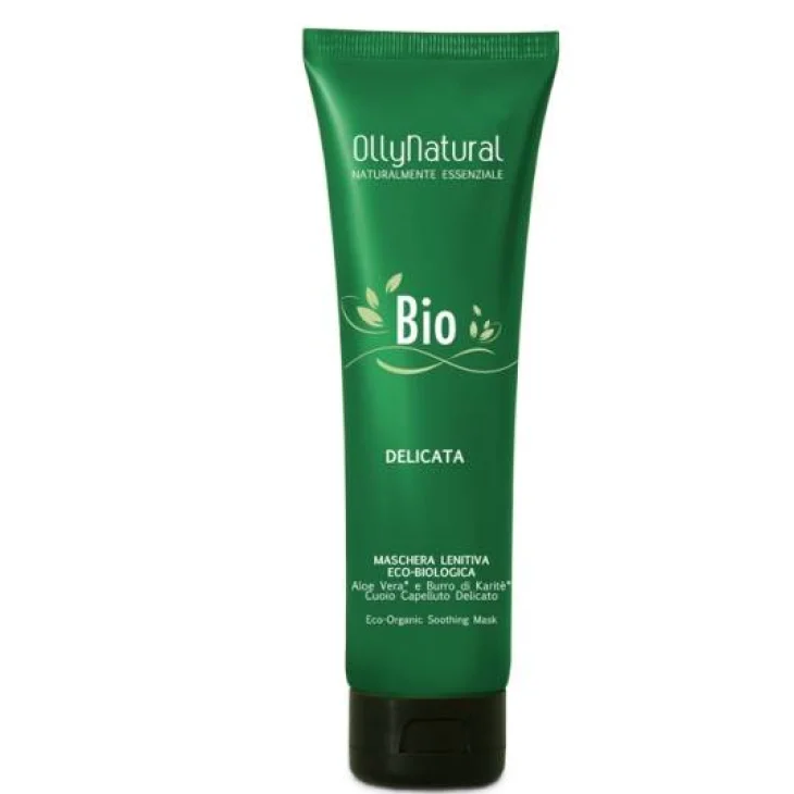 OllyNatural Bio Delicata Maschera Lenitiva Aloe Vera E Burro di Karite' 150 ml