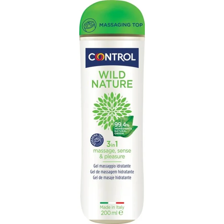Control Wild Nature 3in1 Gel per massaggi lubrificante e stimolante 200 ml