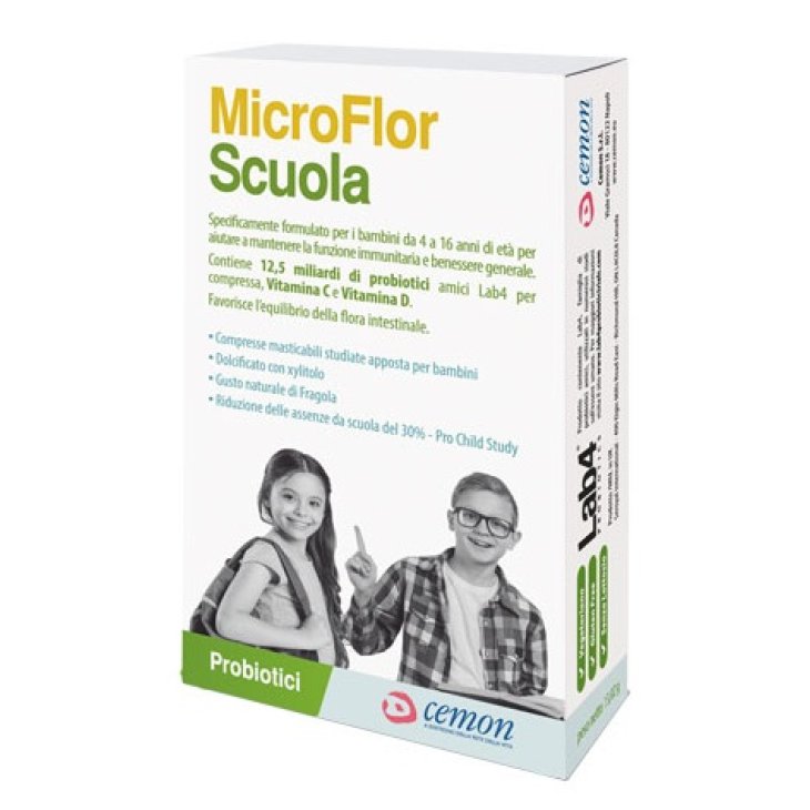 Cemon  microflor scuola 30 capsule masticabili