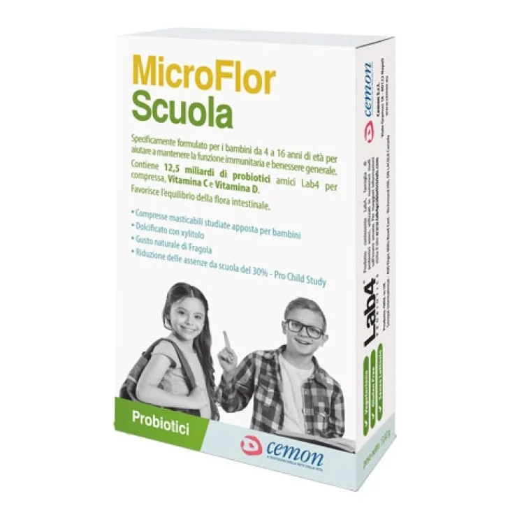 Cemon  microflor scuola 30 capsule masticabili