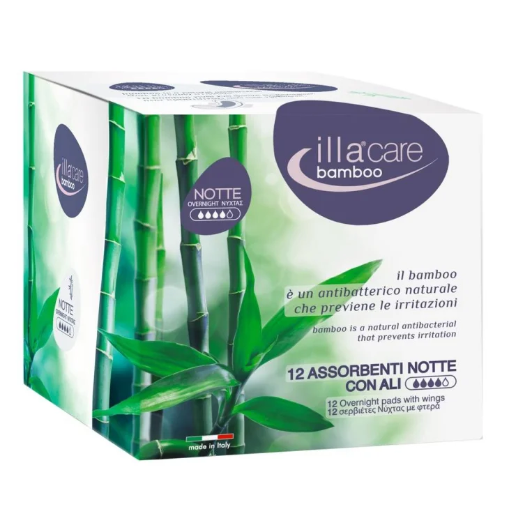 Illa Care Bamboo Assorbenti Notte 12 Pezzi