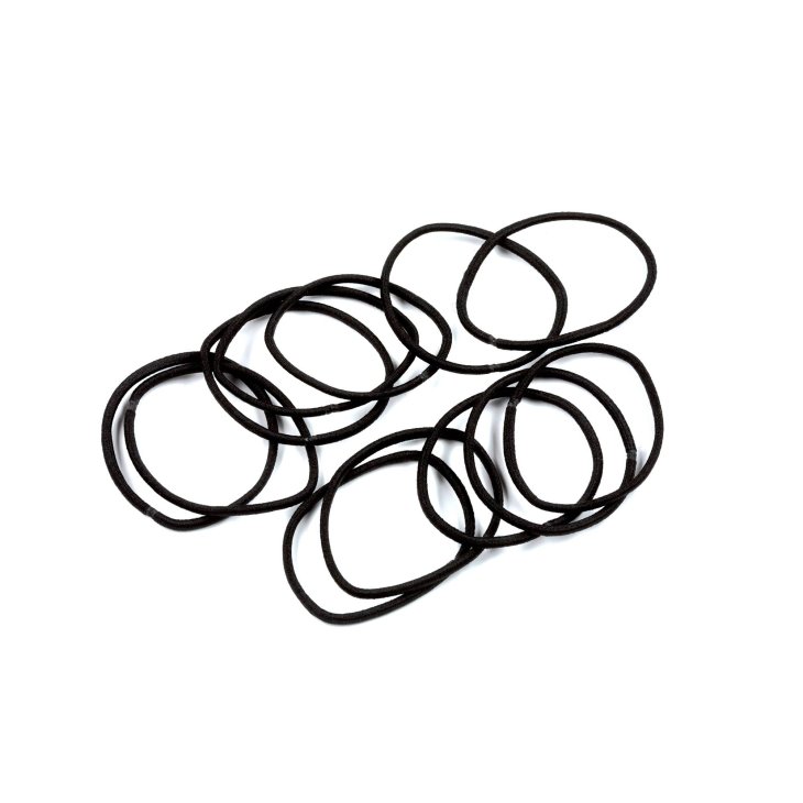 Beautytime Elastici Tubolari Sottili per Capelli 12 pezzi