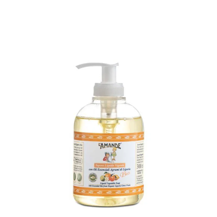 L'Amande Marseille Sapone Liquido Agrumi Di Liguria Bio 300 ml