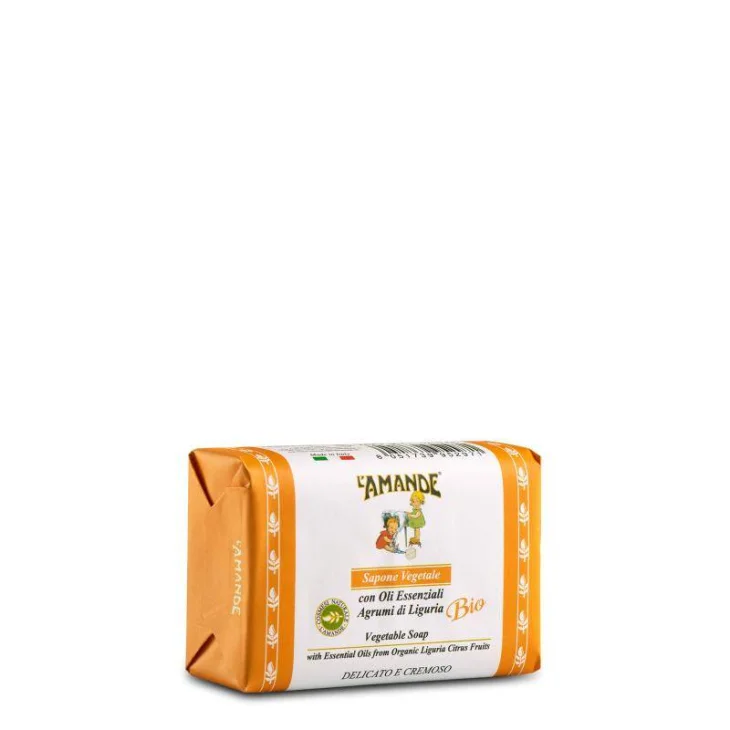 L'AMANDE MARSEILLE SAPONE VEGETALE AGRUMI DI LIGURIA 200 G