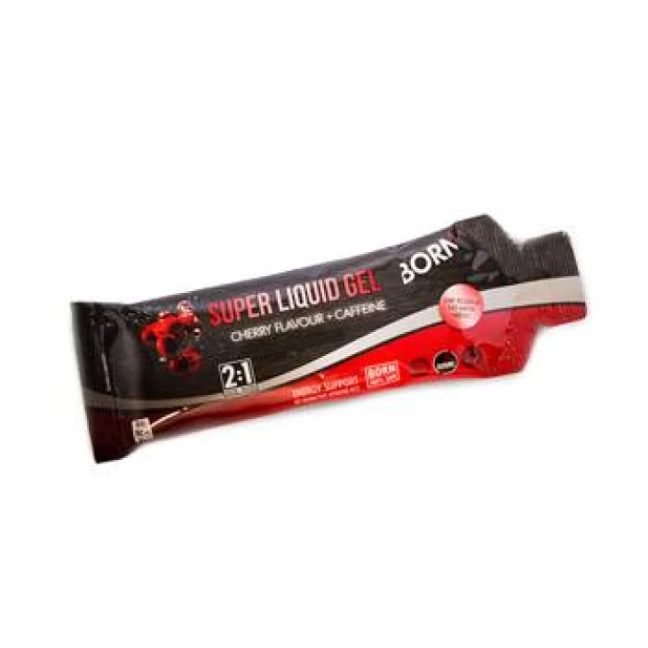 Born Italia Super Liquid Gel Cherry+Caffeina Energetico per Sportivi 55 ml