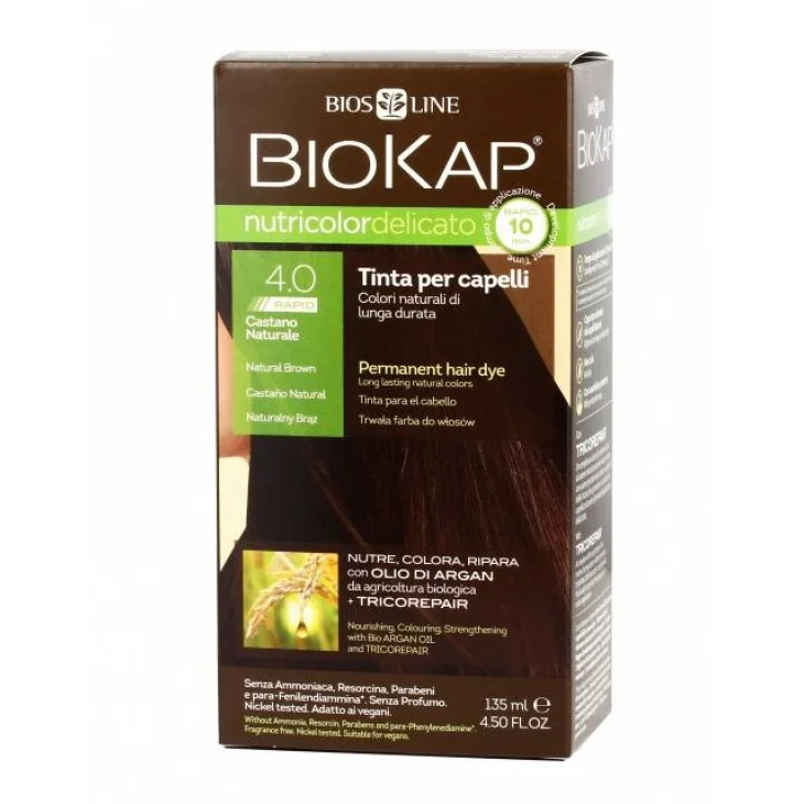 Bios Line Biokap Nutricolor Delicato Rapid 4.00 Castano Naturale