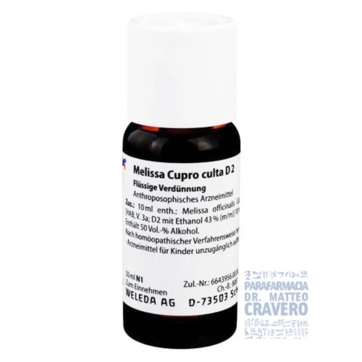 WELEDA MELISSA CUPRO CU RH D3 20 ML GOCCE