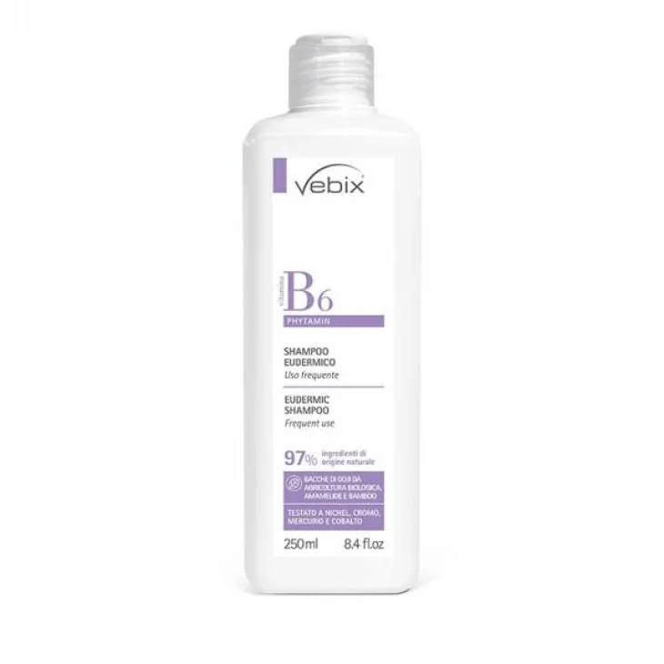 Vebix Phytamin Shampoo Eudermico B6 Uso Quotidiano  250 Ml