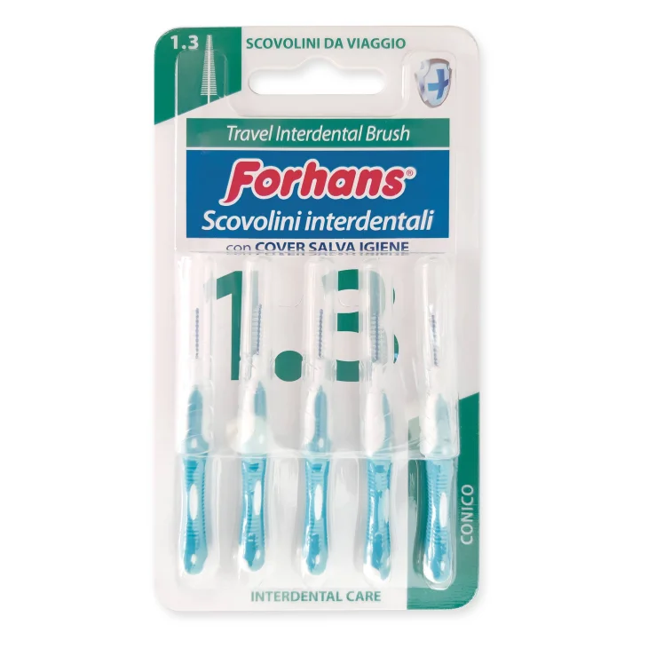 Forhans Travel Interdental Brush 1,3 Scovolini interdentali 5 pezzi