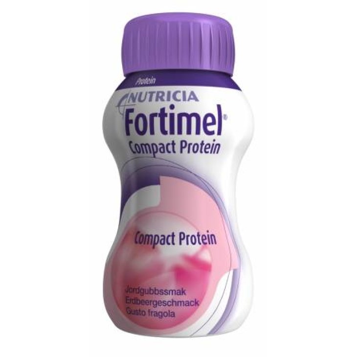 Nutricia Fortimel Compact Protein Fragola Alimento a Fini Medici Speciali 4  X 125 ml