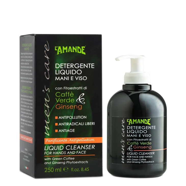 L'Amande Man's Care Detergente Liquido Mani e Viso Purificante 250 ml