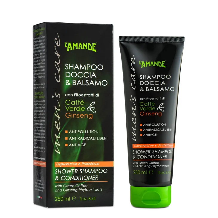 L'Amande Man's Care Shampoo Doccia + Balsamo Depurativo 250 ml