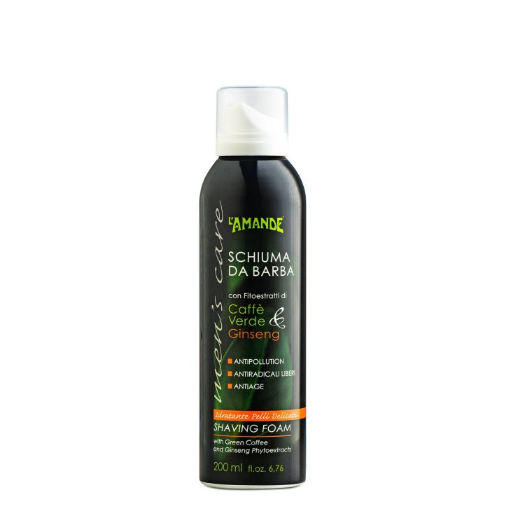 L'Amande Man's Care Schiuma da barba idratante per pelli delicate 200 ml