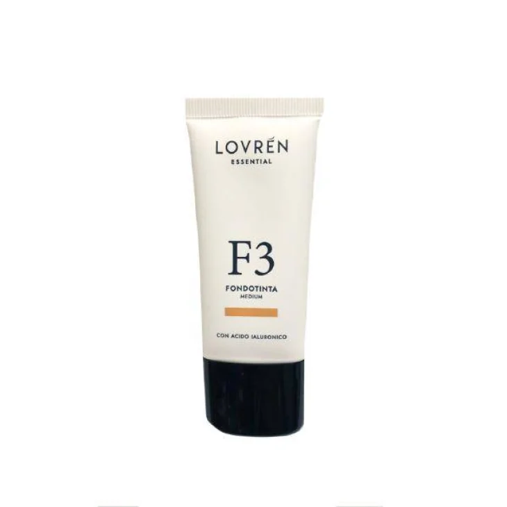 Lovren Essential F3 Fondotinta Medium con Acido Ialuronico 25 ml