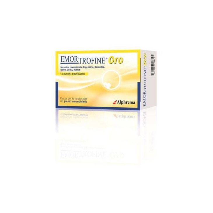 Alphrema Emortrofine Oro Integratore per le Emorroidi 18 bustine