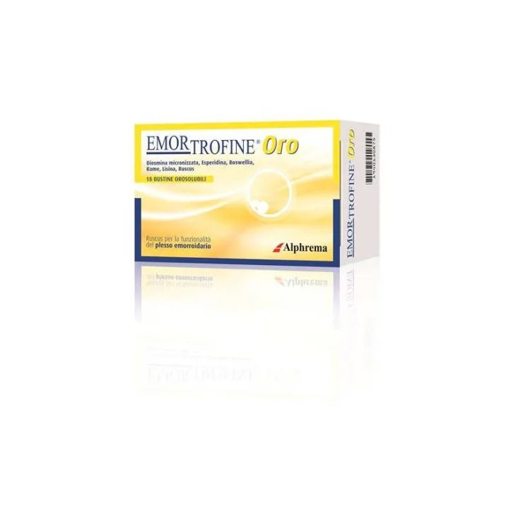 Alphrema Emortrofine Oro Integratore per le Emorroidi 18 bustine