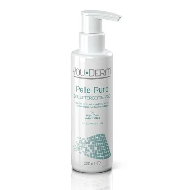Youderm Pelle Pura Gel detergente per il viso 200 ml