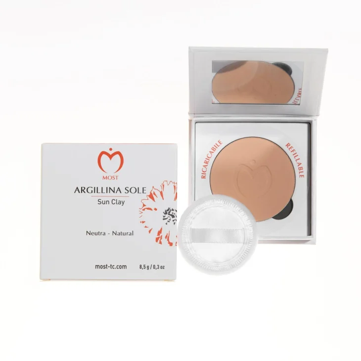 Most Argillina Sole Cipria Minerale Riflettente Solare Neutra 8,5 g