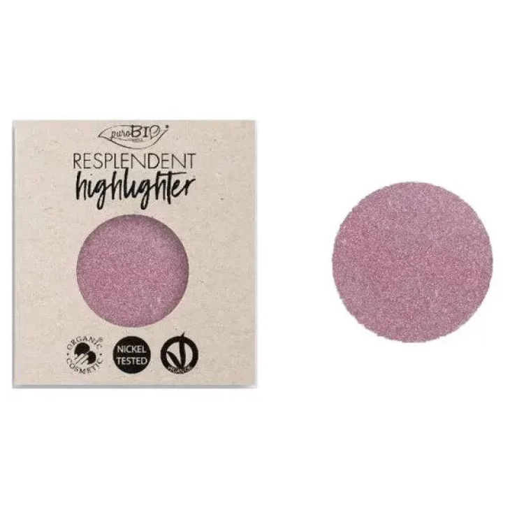 Purobio Cosmetic Illuminante Compatto Resplendent Rosa Refill 02